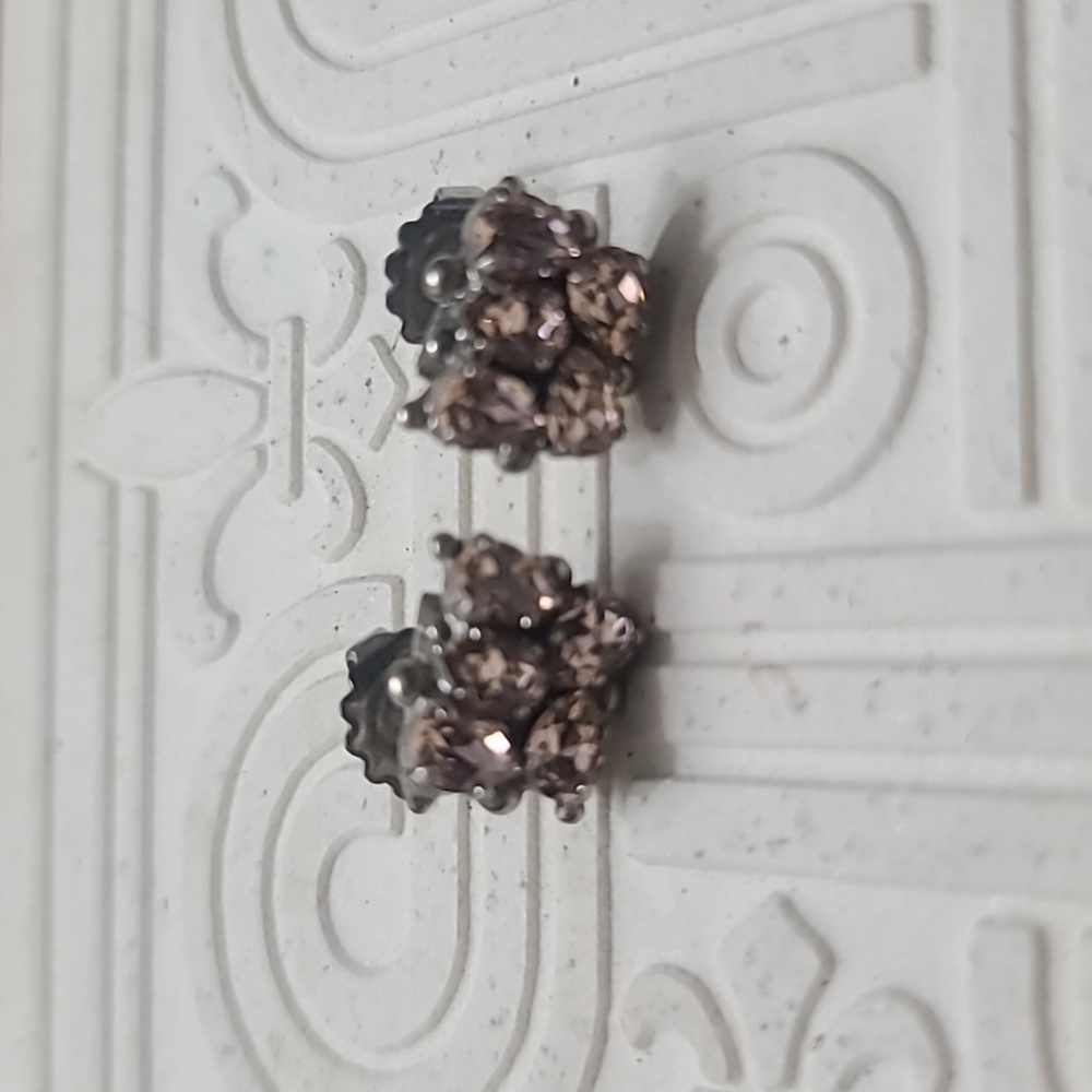 Sorrelli Pink Stoned Stud Earrings